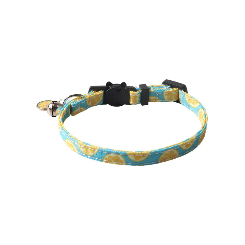 Fruit Blossom Bow Tie Cat Collar