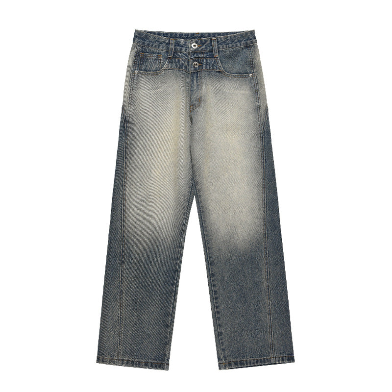 Fashion Personality Straight Loose Trousers Men